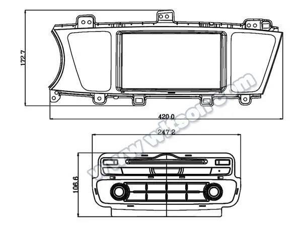 Perfect 8" Android 8.0 Car DVD Multimedia GPS Radio for Kia Cadenza 2014 2015 2016 & Kia K7 2014 2015 2016 with Optional ADAS Function 2