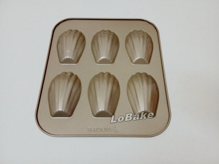 Золотой цвет антипригарной углеродистой стали 6 оболочки полости формы Madeleine