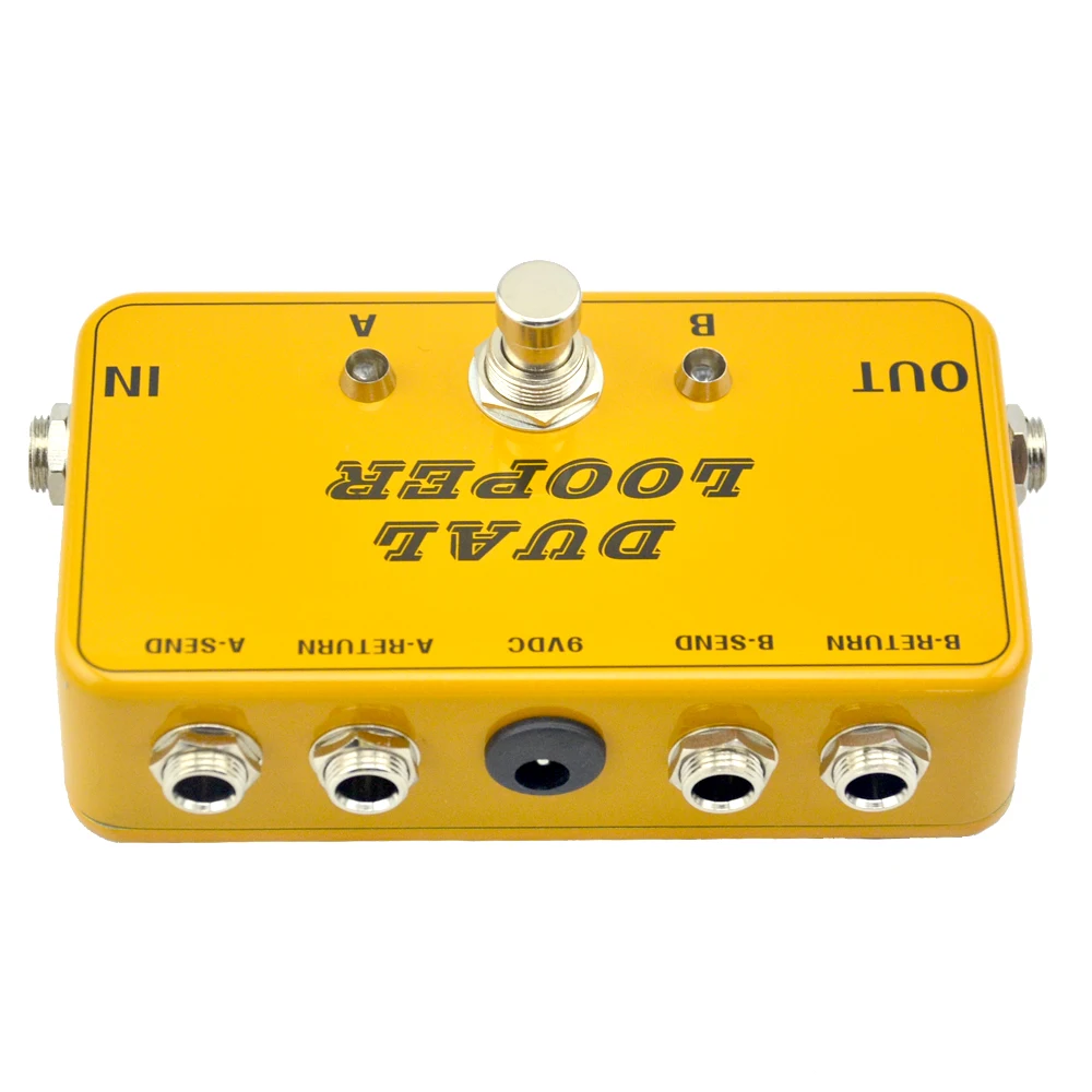 New AB Looper Effect Pedal loop Switcher true bypass for electric guitar pedal Orange foot switch New AB Looper Effect Pedal loop Switcher true bypass for electric guitar pedal Orange foot switch