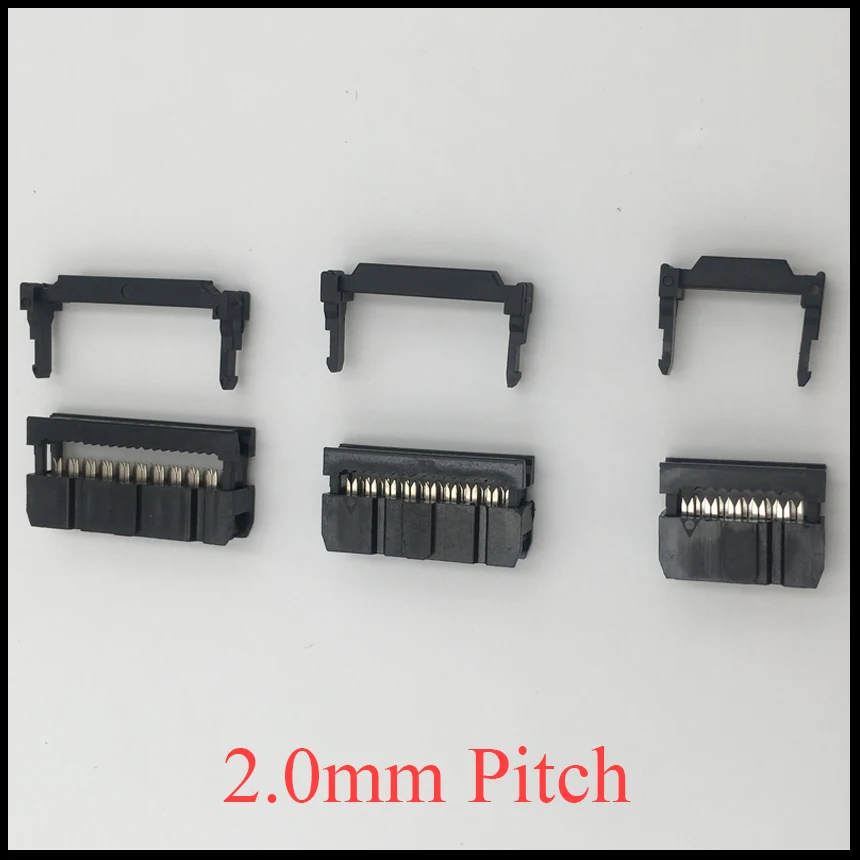 

FC 16P 18P 20P 24P 16 18 20 24 Pins 2.0mm Pitch Double Row Space ISP IDC Connector Flat Cable Female Header Horn Socket Box