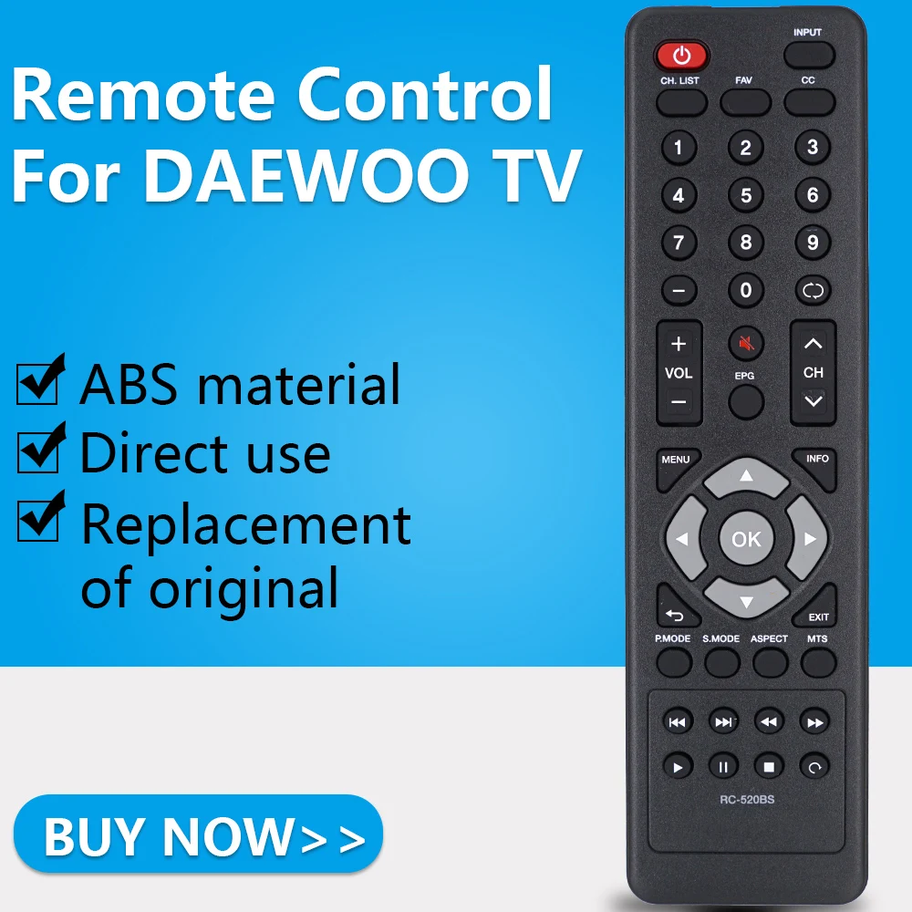 ZF For daewoo LCD TV Remote Control RC-520BS