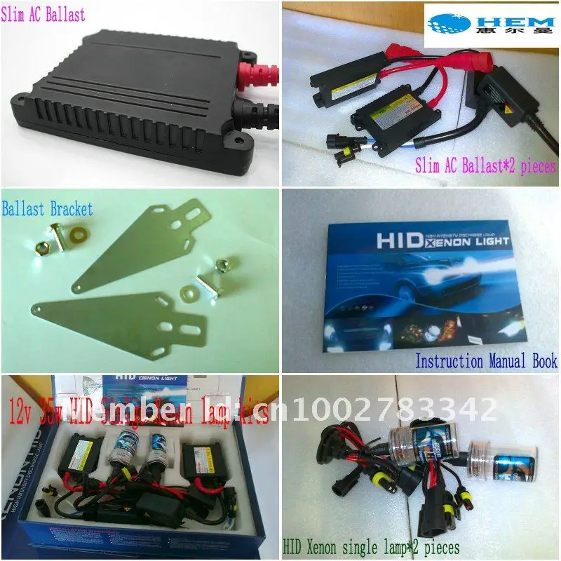 2019 Бесплатная доставка Новый 12 в 35 Вт H4 3 Hi/low hid ксеноновый комплект 6000 К Bi xenon лампа