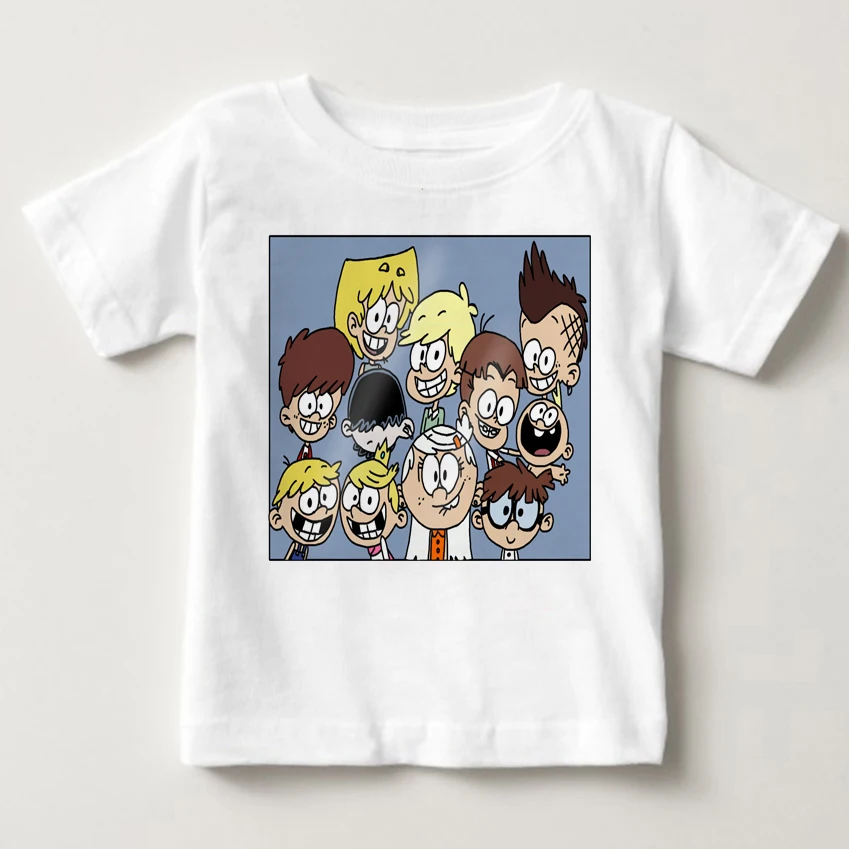Горячая Распродажа, забавные детские футболки с громким домиком летние топы с короткими рукавами, одежда для мальчиков и девочек футболки для маленьких детей, MJ