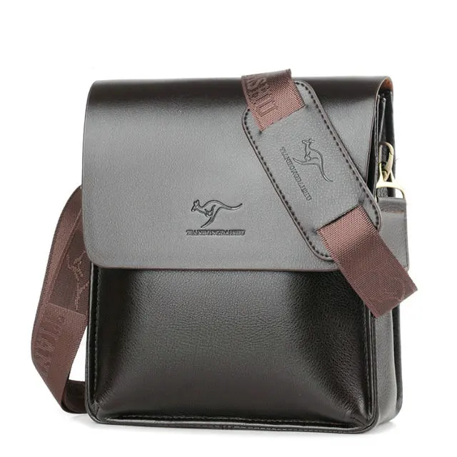Мужская сумка из натуральной кожи, модная кожаная сумка через плечо, мужские сумки-мессенджеры, повседневные дизайнерские сумки, мужские сумки - Цвет: Brown 20x5.5x22cm