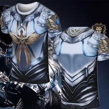 WoW футболка World Alliance Ryan Human Armor футболка с коротким рукавом для мужчин размера плюс ShirtXS-3xl