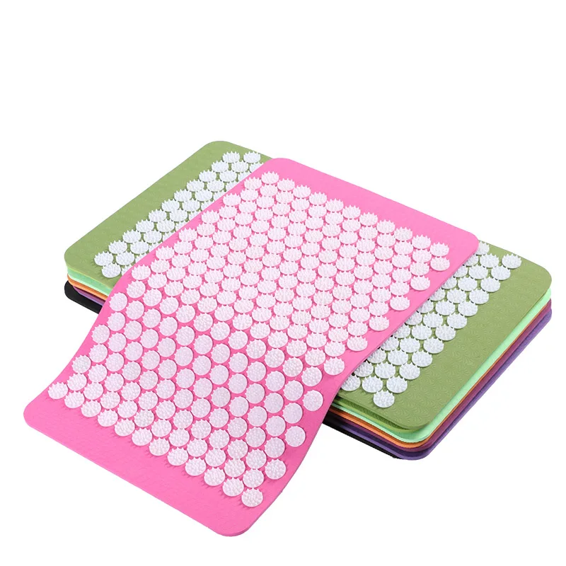 Yoga Mats Acupressure Mat DIY Back Body Massage Relieve Stress Tension Pain for Acupressure