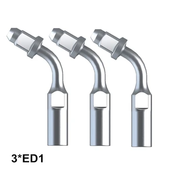 

Dentista 3Pcs ED1 Dental Endo Tip For SATELEC And DTE Ultrasonic Sclaer Use For Tooth Anterior Root Canal Cleaning Instrument