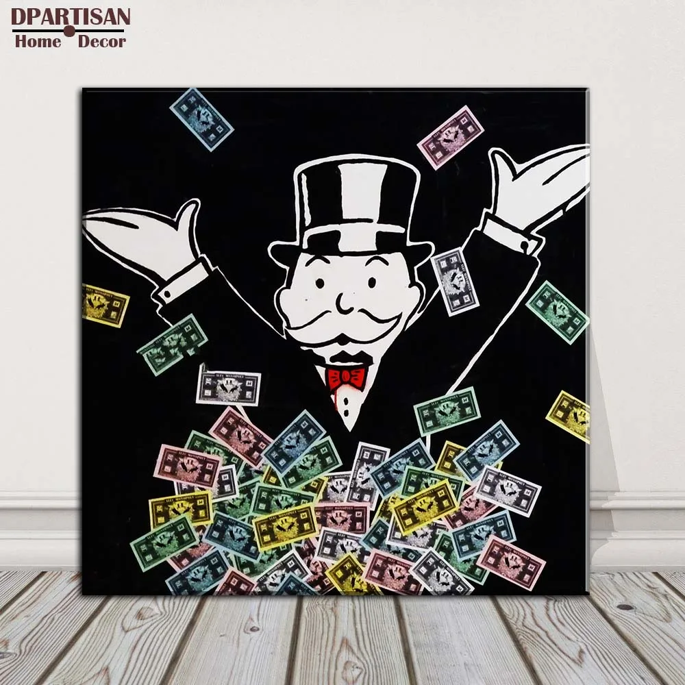 DPARTISAN free shipment The BLAK ALEC monopoly Banker board posters POP