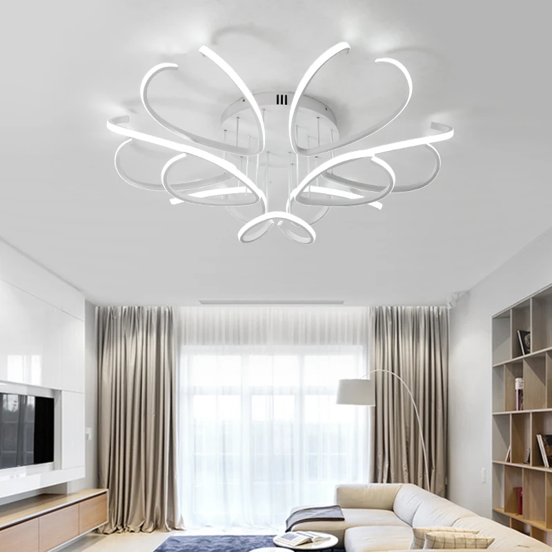 Алюминиевая современная светодиодная потолочная люстра для гостиной, спальни, lamparas de techo, акриловая Потолочная люстра, лампа, светильники