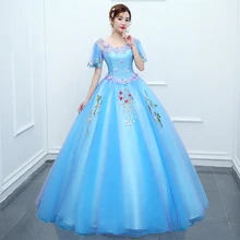 Элегантная аппликация с цветочным рисунком небесно-голубые Бальные платья Quinceanera платье Vestidos De 15 Anos; сезон лето пикантные бальное платье для девочек официальная Вечеринка платье на заказ