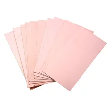 10pcs/set 10x20cm Double-sided Copper PCB Board FR4 Fiberglass Board Passive Components