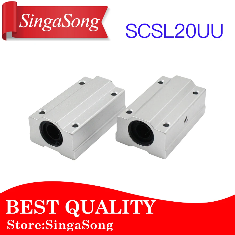 

2 pcs SCS20LUU / SC20LUU Linear Bearing 20 mm Linear Slide Block XYZ CNC SCL Series