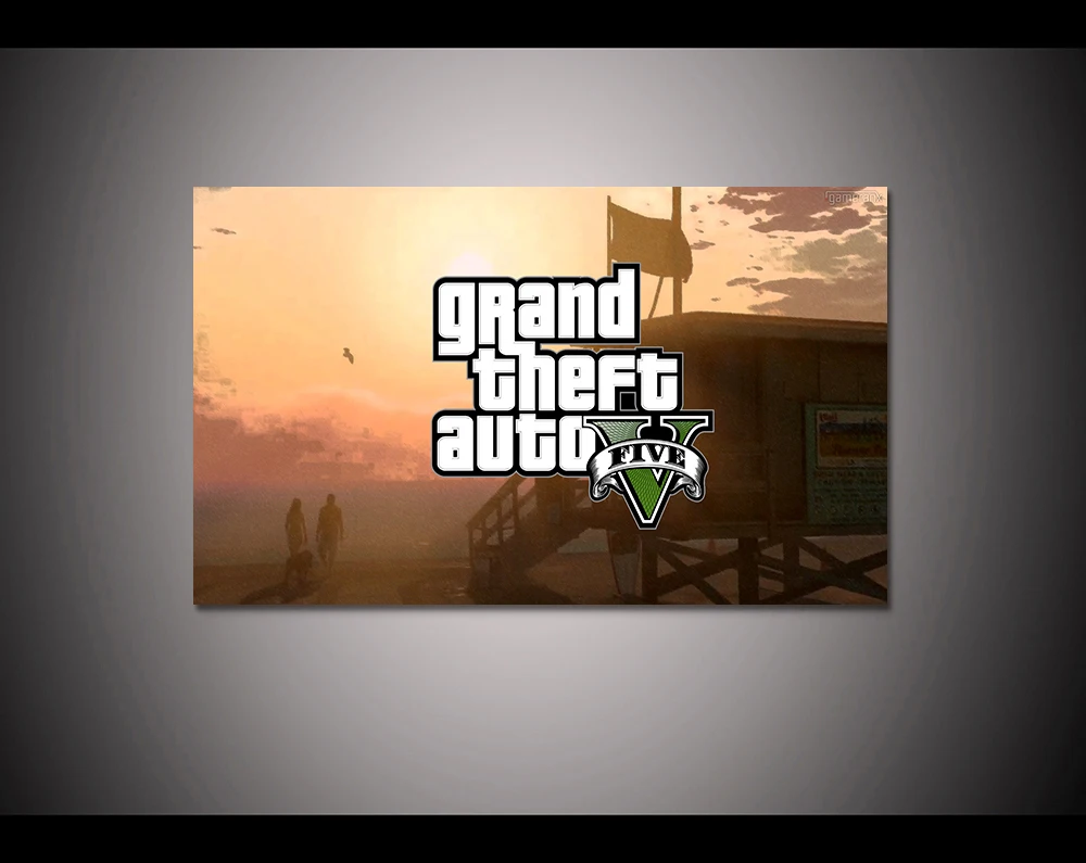 Canvas print painting Grand theft auto gta v 5 Game poster Modern Home Decor Wall art Pictures