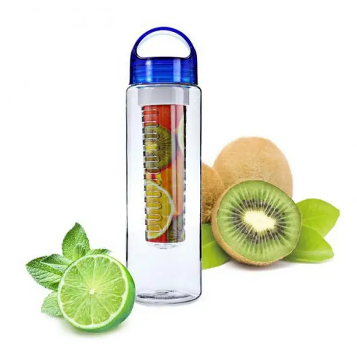 Пластиковая бутылка для воды для заварки фруктов с фильтром, герметичная, для спорта, туризма, кемпинга, бутылка для фруктовых напитков, объятия-предложения