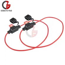 2 шт. водонепроницаемый разъем питания Мини Лезвие Тип в линии держатели предохранителей с 10A предохранитель автомобиля Сменные предохранители