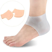 2 пары = 4 шт., силиконовые носки для пятки, увлажняющие трещины кожи, защита для ног, массажная подушка, гелевый защитный рукав, два цвета