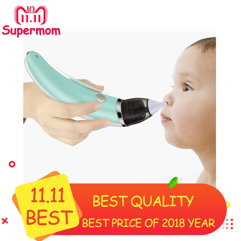 

Baby Aspirador Nasal Electric Newbron Nose Cleaner Baby Care Child Silicone Suction Nasal Aspirator For Kids With 2pcs Nose Tips