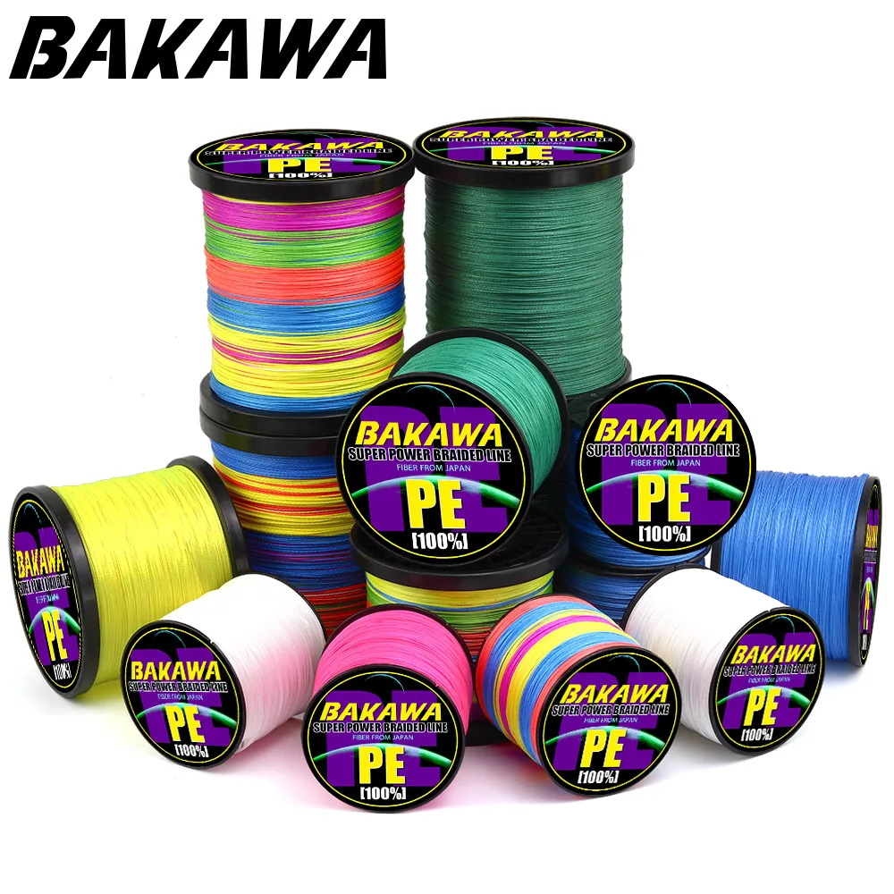 Товары для рыбалки BAKAWA рыболовная леска 1000 м 8strand Карп PE Multifilamento Плетеный
