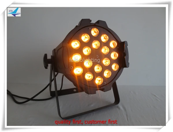 4 шт./лот 18 Вт 6в1 цветное светодиодное освещение rgbaw uv led par 18x18 64 dmx 512 stage Lumiere
