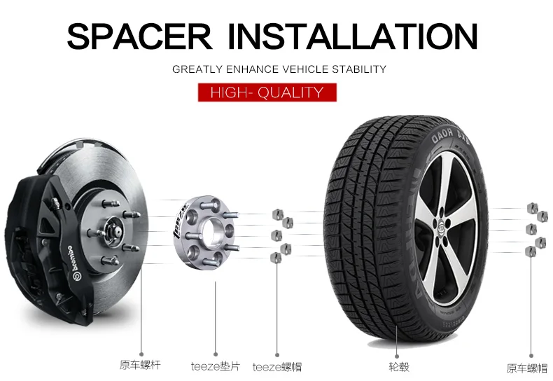 TEEZE-(2 шт.) 6x5,5 ''прокладки колеса для Tundra Sequoia Lexus GX Oting 6x139,7 автомобильный Стайлинг обода колеса прокладки separador de rueda