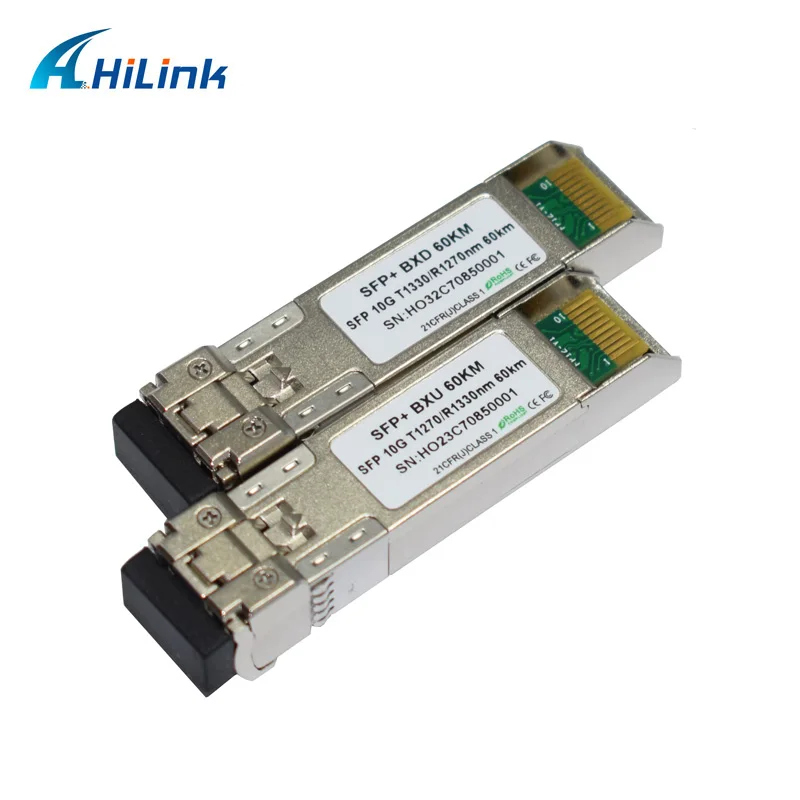 Сильная Совместимость Mini GBIC 20 км/40 км/60 км 10 г WDM BIDI SFP 1270nm/1330nm DOM LC разъем