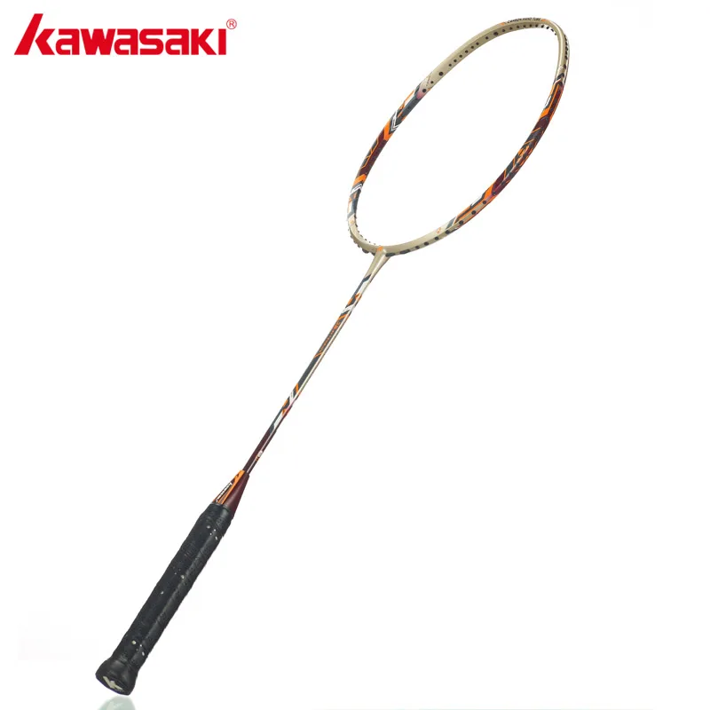 

Kawasaki 34 LBS High Tension Badminton Rackets 3U Professional Carbon Badminton Racquet Offensive Type