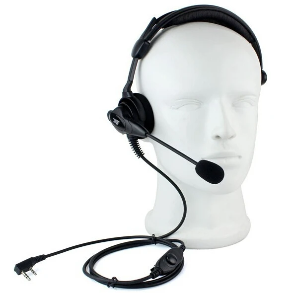 

XQF New Headset PTT MIC High power Anti-noise Anti-wrestling speaker Headphone for Kenwood Baofeng UV-5R TG-UV2 two way radio