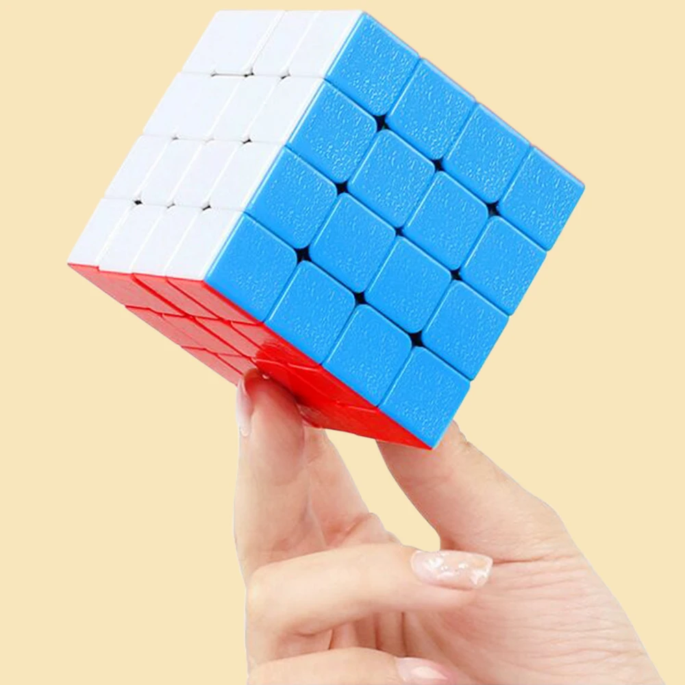 

4*4 4x4x4 Speed Magic Cube Anti stress Games and Puzzles Toy 4 Layers ShengShou 6.2CM Cubo Megico Gemstone-texture