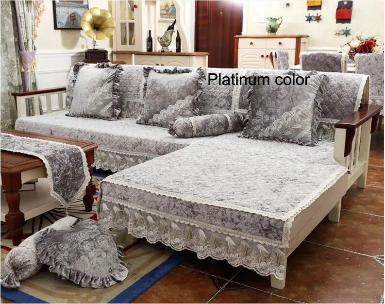 Четырехсезонная Корейская бархатная диванная подушка ткань плавающая оконная Подушка стильная подушка для дивана Нескользящие диванные наборы диванные салфетки
