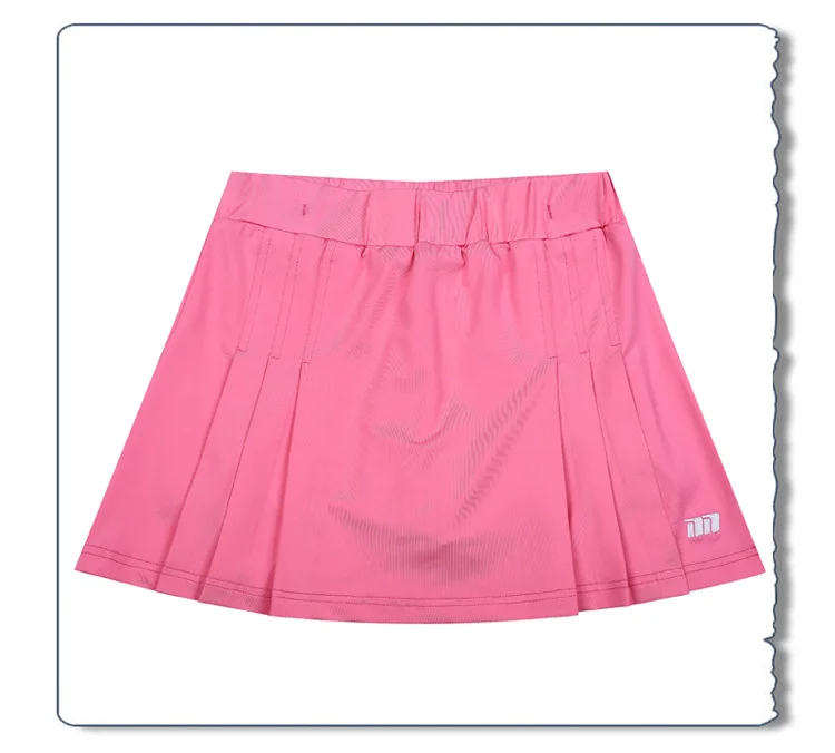 Женские спортивные юбки для тенниса, юбки для бадминтона, дышащие, быстросохнущие, эластичная талия, одноцветная Спортивная юбка для тренировок