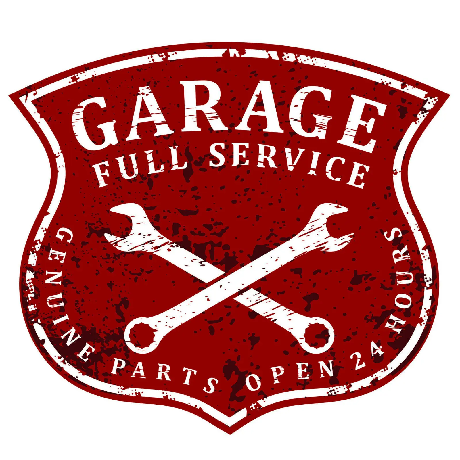 

Garage Full Service Old School Stickers Sticker Bobber Cafe Racer Retro # 28