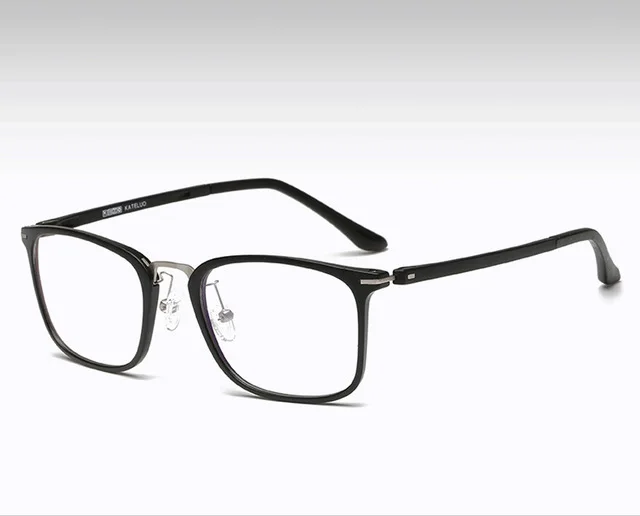 KATELUO TR-90 компьютерные очки анти синий лазерный луч усталость радиационно-стойкие прозрачные оправа для очков очки 9928 - Цвет оправы: Black