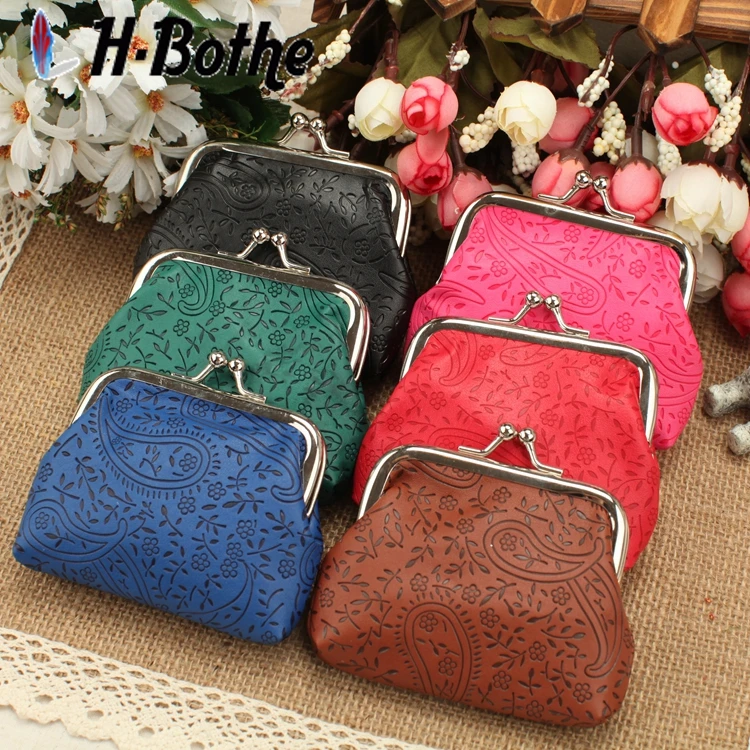  Vintage Style coin purse,lavender hollow out design PU Leather women change purse,ladies zero wallet,hasp coins money bag pouch 