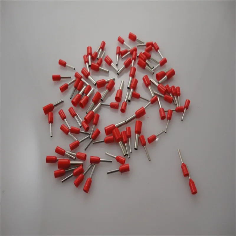 

1000pcs 8.0mm x 22 AWG, 0.5mm2 Insulated Cord End Terminal Wire Ferrules E0508