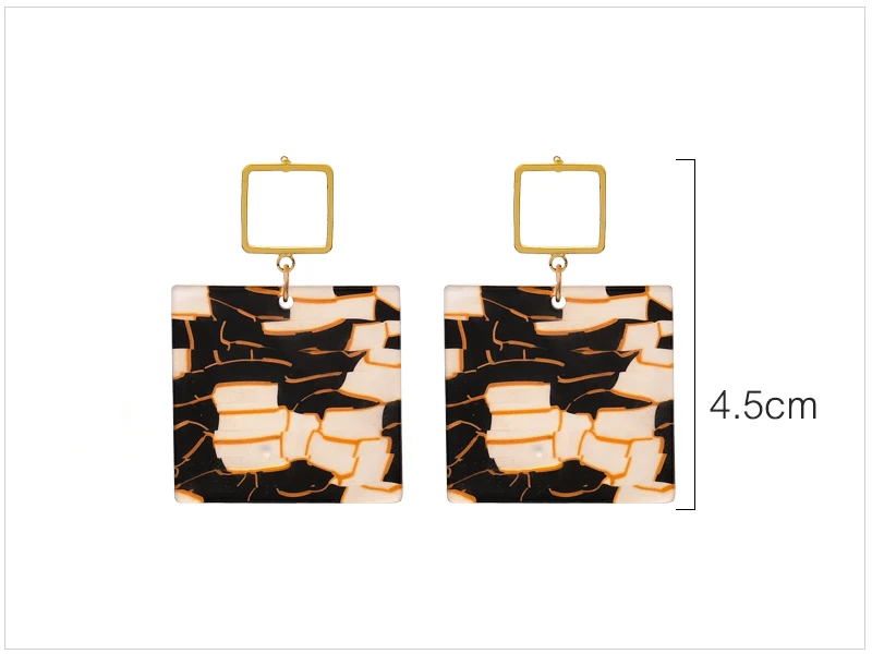 Marble Acrylic Earrings (1)