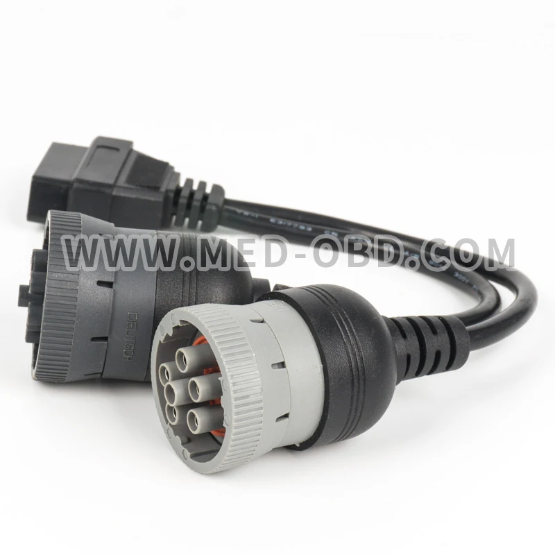 Грузовик Y КАБЕЛЬ OBD2 16pin женский J1708 6pin/J1939 9pin J1962F для J1708/J1939 Y КАБЕЛЬ