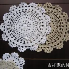 Красивый дизайн ручной работы 6 рис 15-35 см круглый talble коврик модные дисковые подушечки zakka doily подушка в цветочек для свадьбы