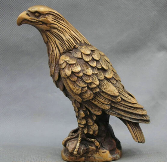 

7'' China Eagle Flying Bronze Statue R0713 (B0413)