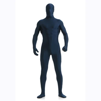 

Dark Blue Spandex Zentai Full Body Catsuit Second Skin Lycra Jumpsuit Unisex Zentai Suit Bodysuit Costume for Halloween