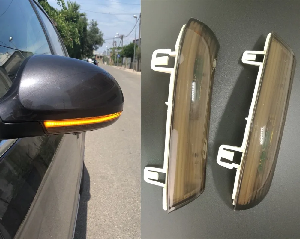 LED Side Wing Rearview Mirror Indicator Blinker Repeater Light Turn Signal For Volkswagen VW GOLF 5 Plus Jetta MK5 Passat B6 EOS wisengear led turn signal corner light lamp door rearview mirror cover cap for volkswagen vw beetle cc passat b7 jetta mk6 eos
