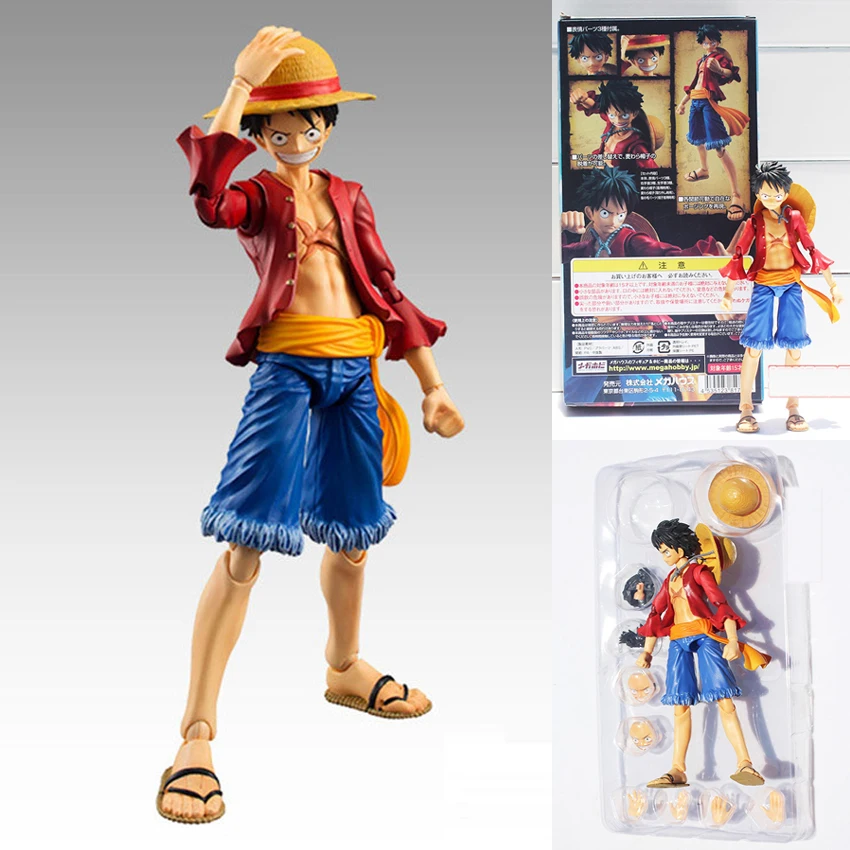Anime Figma One Piece Straw Hat Monkey D Luffy PVC Action Figure Toy Figurine