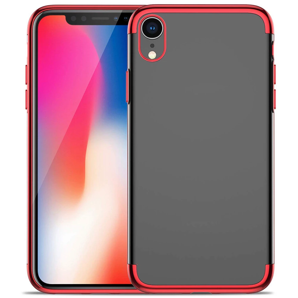 For iPhone XR 6.1inch Luxury Ultra Slim Silicone Clear Case Cover