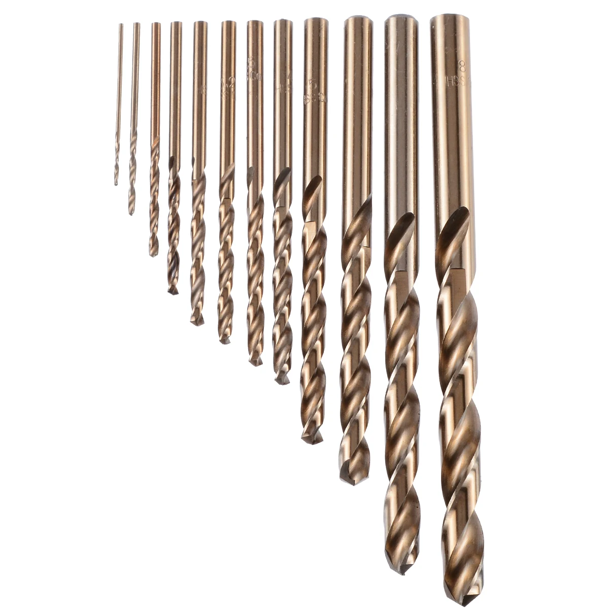 74pcs/set 1mm-8mm Cobalt High Speed Steel Twist Drill Bits Hole M35 Stainless Steel Tool Set The Whole Ground Metal Reamer Tools