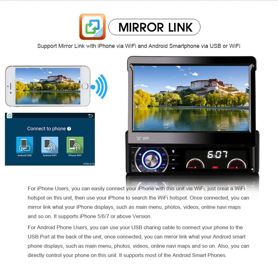 Erisin ES5790U " HD 1 Din Android 6,0 DAB+ автомобильный Радио DVD gps навигация OBD DTV-IN WiFi 4G интернет