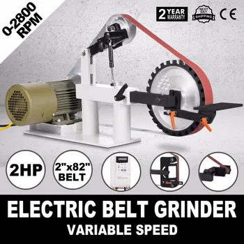 

2 x 82 Inch Belt Grinder Sander 1.5 KW 2 HP Variable Speed Belt Grinder Sander for Knife Making (Variable Speed)