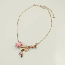 Новейший Viennois Модный Ювелирный женский браслет-цепочка из сплава, Модный Цветной эмалированный браслет с цветами