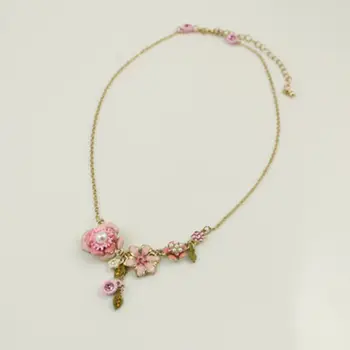 

Newest Viennois Fashion JewelryAlloy Woman Chain Bracelets Trendy Colorful Flower Enamel Bracelet
