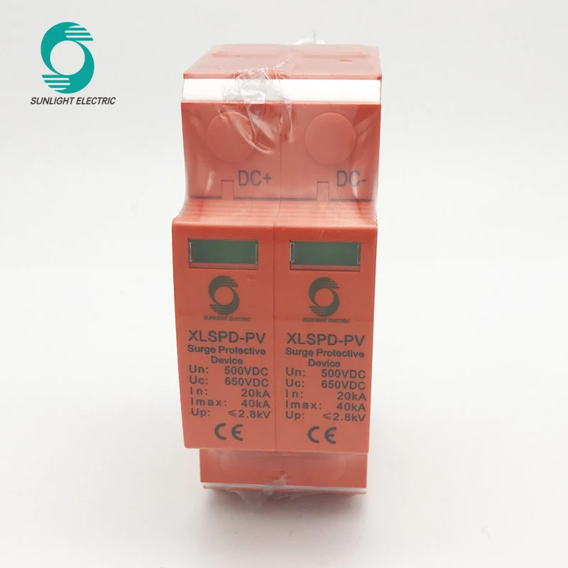 Устройство защиты от перенапряжения солнечной энергии 2p 500v dc spd