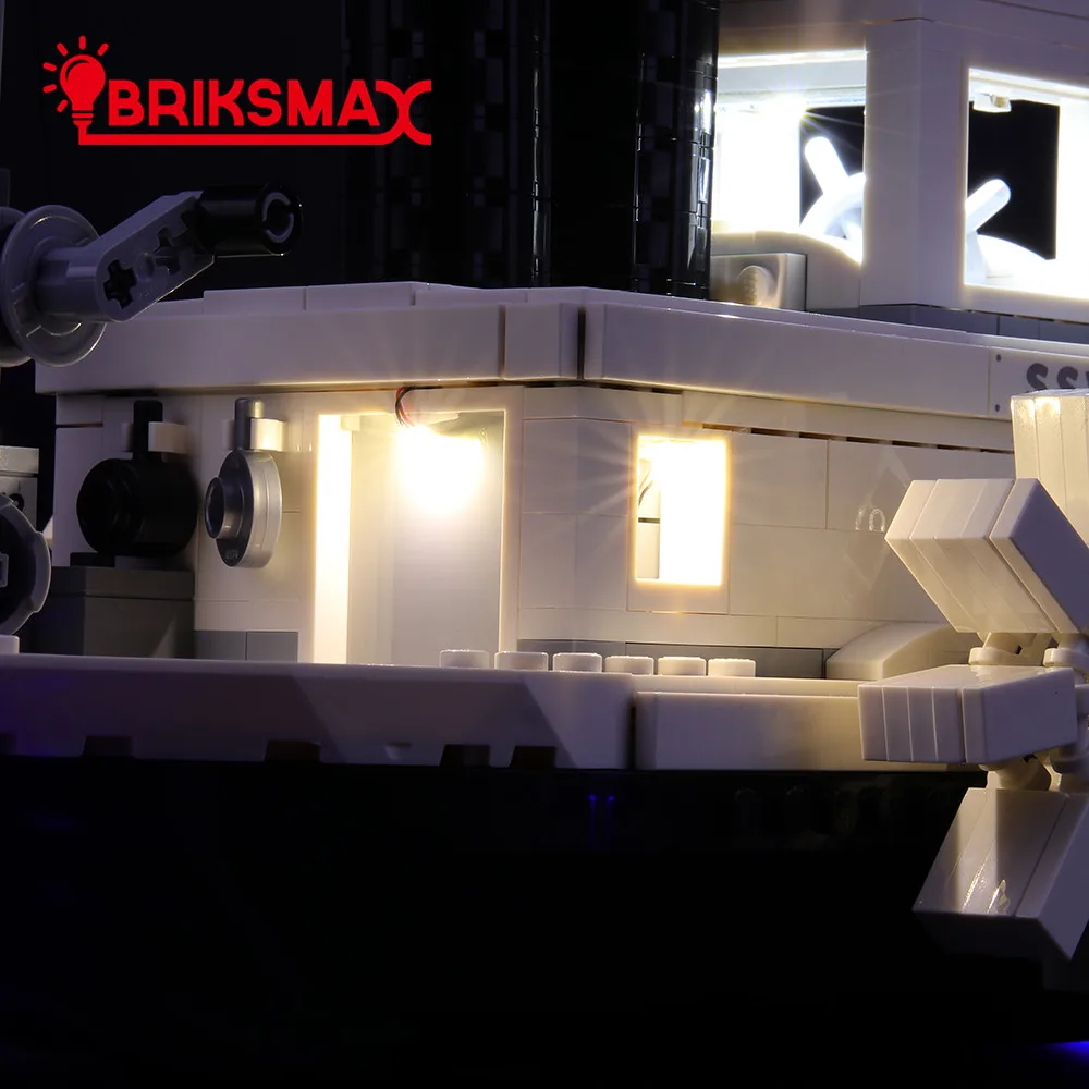 BriksMax Led Light Up Комплект для идей Steamboat Willie строительные блоки, совместимые с 21317(не включает модель