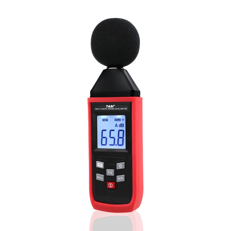 TA8151 измеритель шума Цифровой измеритель уровня звука шумомер 30-130dB в децибелах ЖК-экран шум децибельный монитор тестер давления